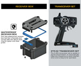 MST 531552R CFX-W 313mm (2.4G) J45C (Red) RTR Crawler