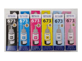 NEW EPSON T673 INK FULL SET T6731/T6732/T6733/T6734/T6735/T6736 for L800 L805 L1800