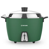Tatung 15-Cup Stainless Steel Rice Cooker with Accessories (Pine Green)