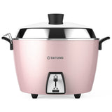 Tatung 10-Cup Sakura Pink Rice Cooker with Stainless Accessories