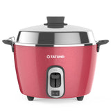 Tatung 6-Cup Cherry Red Rice Cooker with Stainless Accessories