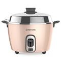 TATUNG 11-Cup Pink Stainless Steel Rice Cooker with Accessories