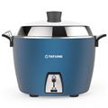 Tatung 11-Cup Midnight Blue Stainless Rice Cooker with Deep Pot