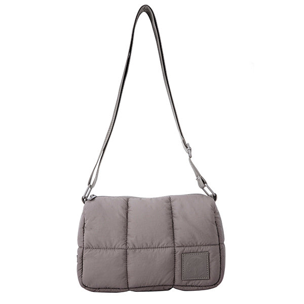 Starbucks Gray-Brown Quilted Crossbody Bag