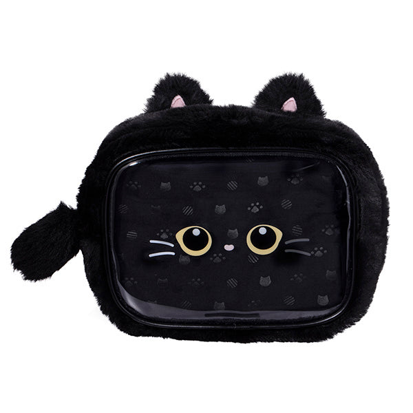 Starbucks Black Cat Transparent Storage Pouch