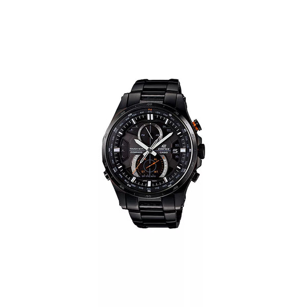 CASIO EDIFICE系列 扭動競速馬力電波腕錶-黑