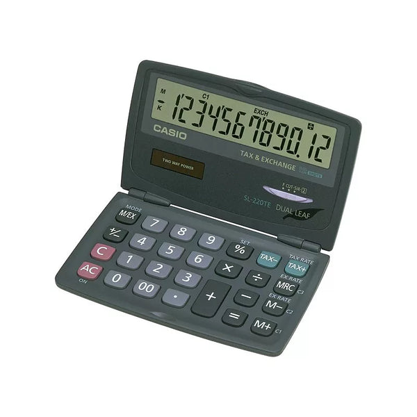 SL-220TE CASIO卡西歐商用12位數折疊型計算機