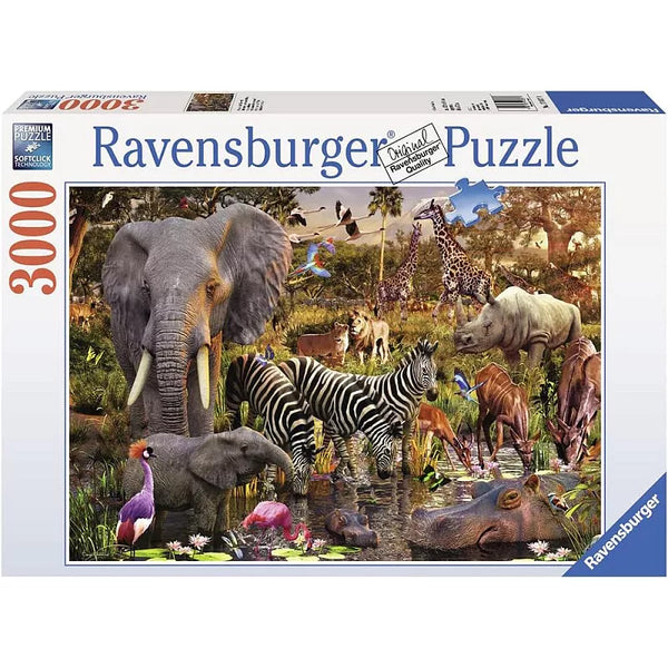 德國Ravensburger維寶拼圖 非洲動物(3000P)