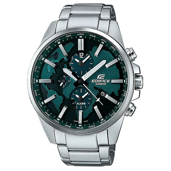 CASIO EDIFICE   遨遊世界雙時區賽車腕錶-ETD-300D-3AVUDF