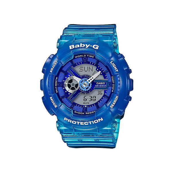 CASIO Baby-G 耀眼亮彩甜心運動休閒腕錶- 海洋色