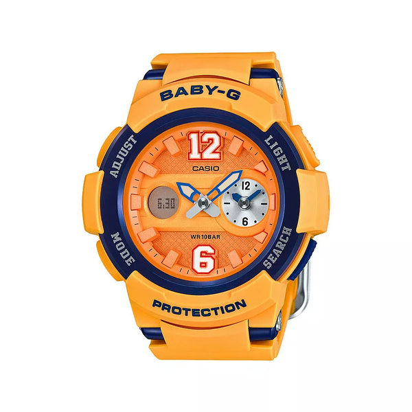 CASIO Baby-G 活力甜心運動休閒腕錶- 橘