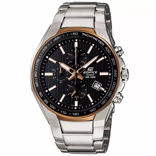 CASIO EDIFICE 極簡俐落計時運動錶-金框