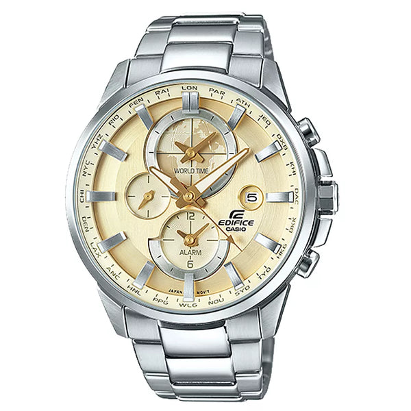 CASIO EDIFICE   爵士遨遊雙時區賽車腕錶-ETD-310D-9AVUDF