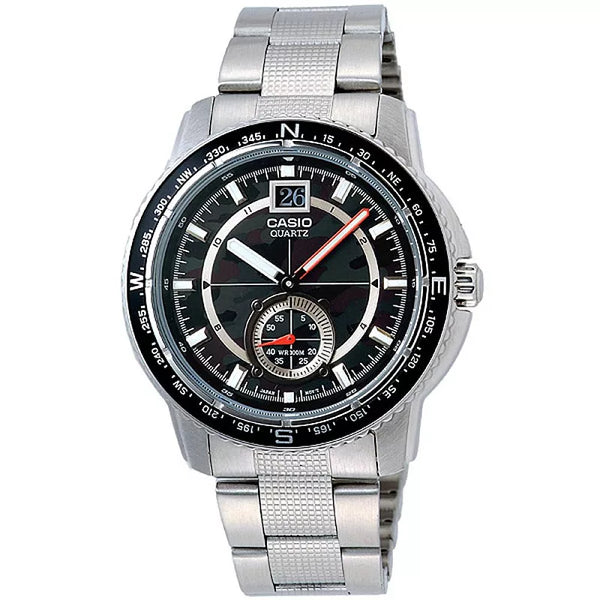 CASIO OUTGETAR系列 越野迷彩造型腕錶-黑