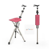 TA-DA Chair PRO Folding Aluminum Cane Chair Portable Walking Stick
