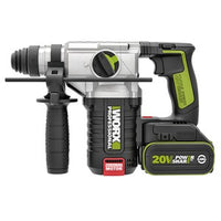 Worx 20V 24mm 無刷槌鑽4.0ah*2  WU388.5