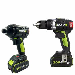 Worx 20V 起子機+震動電鑽 2.0ah*2 WU189+WU294