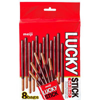 【Meiji明治】Lucky雙層巧克力棒-家庭號120g