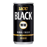 【UCC】無糖咖啡飲料 185g