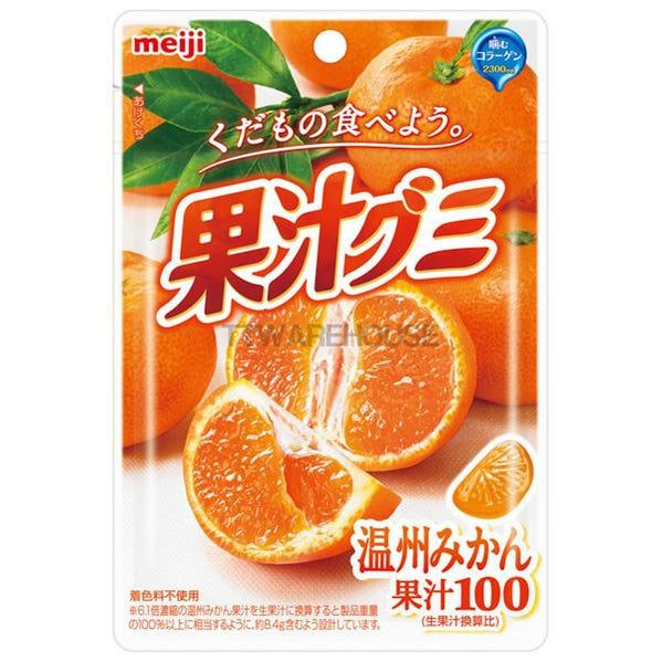 【Meiji明治】果汁QQ軟糖(溫州桔子軟糖)51g