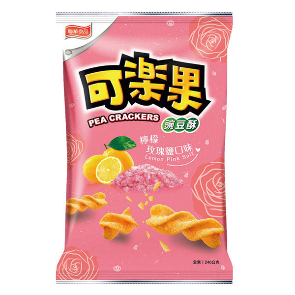Lian Hwa Pea Crackers Crisp ( Limon Rose Salt ) 240g 可樂果 檸檬玫瑰鹽口味 (240g/包)