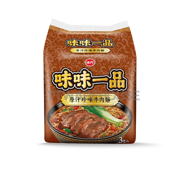 (12 PACKS) VEDAN TAIWAN ORIGINAL BEEF Instant Noodles 味丹 味味一品 珍味牛肉麵