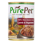 PurePet Canned Dog Food Lamb & Vegetable 375g X 24 Count