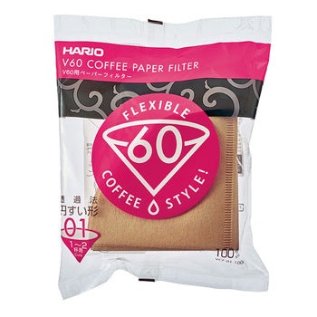 Hario V60 Paper Filter 01M 100 Sheet X 10 Count