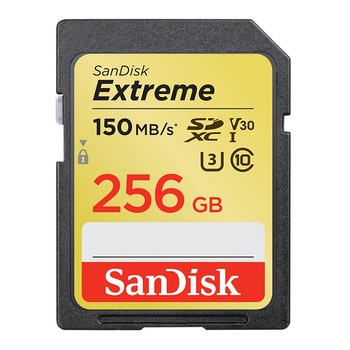 SanDisk Extreme 256GB SDXC SD Card