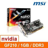 MSI   GT210 - MD1G / D3   1G   DDR3   64bit   PCI - E   3D圖形加速卡 GFX Graphics Card