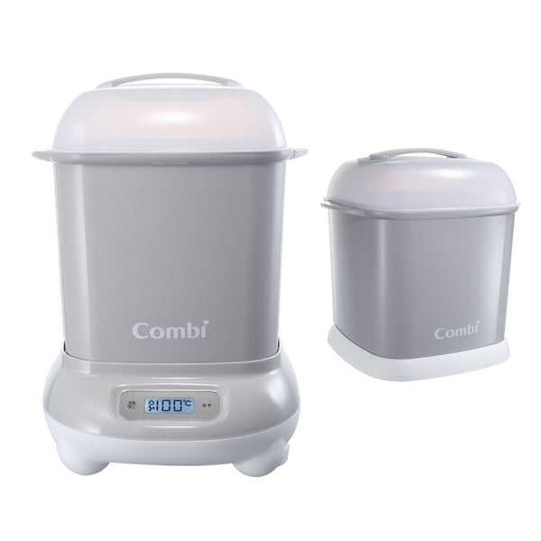 Combi Pro 360 Steam Sterilizer & Dryer with Extra Case 110V US Plugs (Gray) Combi Pro360高效消毒烘乾鍋_寧靜灰+奶瓶保管箱