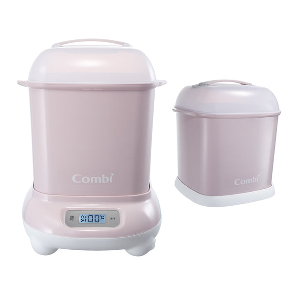 Combi Pro 360 Steam Sterilizer & Dryer with Extra Case 110V US Plugs (Pink) Combi Pro360 高效消毒烘乾鍋_優雅粉+奶瓶保管箱