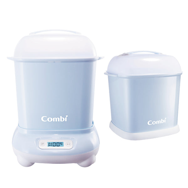 Combi Pro 360 Steam Sterilizer & Dryer with Extra Case 110V US Plugs (Blue) Combi Pro360 高效消毒烘乾鍋_靜謐藍+奶瓶保管箱