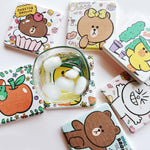 (LINE FRIENDS) BROWN＆FRIENDS 珪藻土吸水杯墊（10款／同款2入1組）