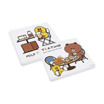 (LINE FRIENDS) BROWN＆FRIENDS 珪藻土杯墊 日常款（6款／2入1組）