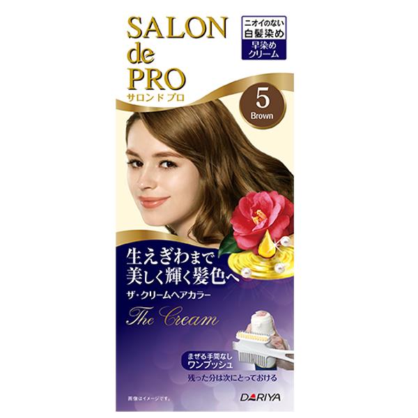 DARIYA 沙龍級白髮專用快速染髮霜5自然棕