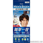 Hoyu Men's Bigen Mousse Hair Color (#6 DARK BROWN) Made in Japan