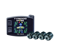 TYREDOG TPVMS TPMS TD-1800A-X External Tyre Pressure Vibration Monitoring System (4 Sensors)