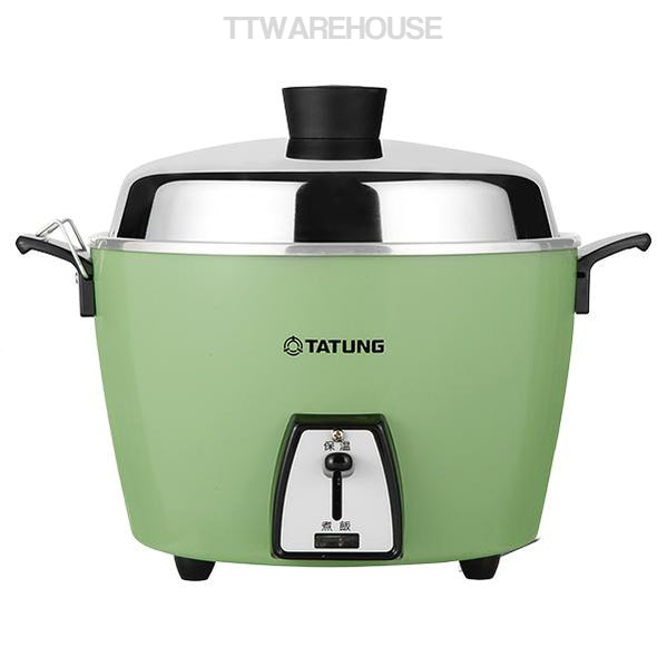 TATUNG 大同 IIn-Direct Heating Rice Cooker 10人份簡配電鍋-綠 (TAC-10L-DCG) 100V~120V US PLUGS