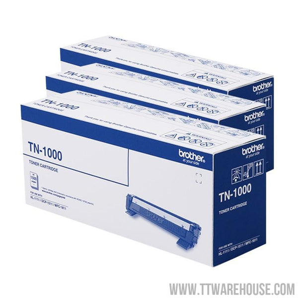 Brother Toner Cartridge TN-1000 3 Pack