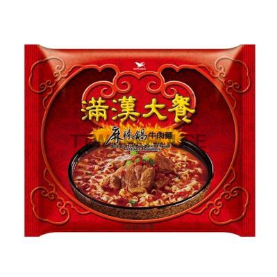 Uni-President Super Hot Pot Beef Flavor Instant Noodles 統一滿漢 麻辣鍋牛肉麵