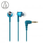 【audio-technica 鐵三角】ATH-CK350M 耳道式耳機 藍綠色