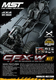 MST 532166 CFX-W 1/8 4WD KIT (w/o Electrics)