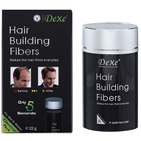 DEXE HAIR BUILDING THICKENING FIBERS (22g) Black / Dark Brown / Light Brown