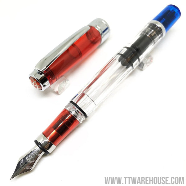 TWSBI Diamond 580 RBT Fountain Pen (F - Fine) Stainless Steel NIB