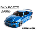 MST 533703 RMX 2.0 RTR R34 GT-R Body 1/10 2WD Brushless RTR Drift Car (Blue)