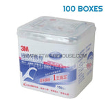 (100 BOXES) NEW Original 3M Dental Floss Picks Disposable Flossers 150ea / Box