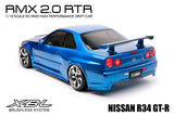 MST 533703 RMX 2.0 RTR R34 GT-R Body 1/10 2WD Brushless RTR Drift Car (Blue)
