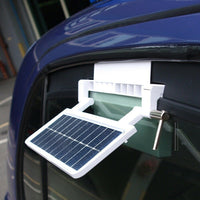 Kulcar Solar Ventilator Car Window Pet Wood House Air Fan Cooling (White)