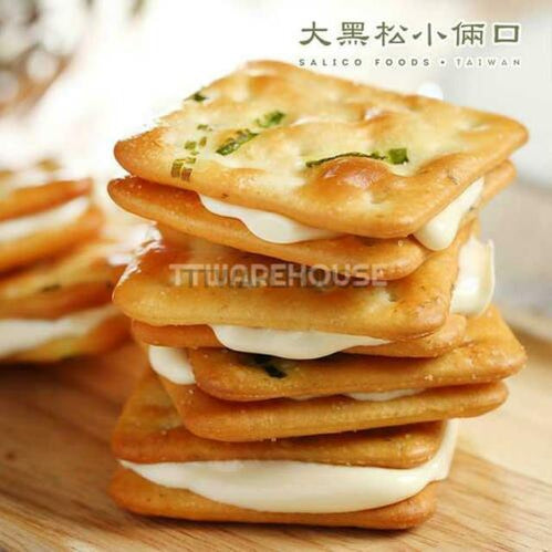 (5 PACKS) NEW Dahesong Salico Nougat Cracker (Green Onion) 台灣 大黑松小倆口 蔥餅牛軋糖 原味